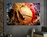 Basketball Grip Canvas Print // Basketball Wall Art