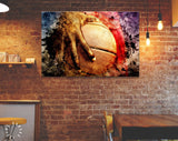 Basketball Grip Canvas Print // Basketball Wall Art