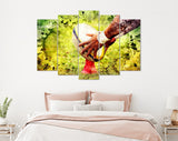 Rugby Canvas Print // Rugby Player Preparing to Kick the Oval Ball during Game // Rugby Ball // Rugby Wall Art