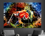 American Football Canvas Print // American Football Players in Action // Amfoot Wall Art // Amfoot Canvas Wall Decor