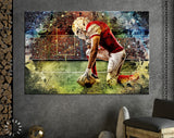 American Football Canvas Print // American Football Player // Amfoot Wall Art // Amfoot Canvas Wall Decor