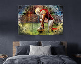 American Football Canvas Print // American Football Player // Amfoot Wall Art // Amfoot Canvas Wall Decor