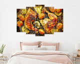 Chicken Canvas Print // Grilled Rosemary Lemon Chicken Quarters with Roasted Potatoes // Restaurant Bar BBQ Wall Decor Barbecue Grill Print