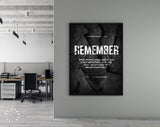 Entrepreneur Quote Canvas Print // Canvas Office Decor Entrepreneur Motivation // Gym Wall Art // Remember // Motivational Wall Art