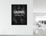 Evidence Quote Canvas Print // Canvas Office Decor Entrepreneur Motivation // Mark Twain quotes // Motivational Wall Art // Philosophy print