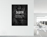 Truth Quote Canvas Print // Canvas Office Decor Entrepreneur Motivation // Noam Chomsky quotes // Motivational Wall Art // Philosophy