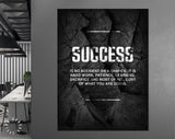 Success Quote Canvas Print // Canvas Office Decor Entrepreneur Motivation // Pele quotes // Motivational Wall Art // Philosophy quote