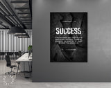 Success Quote Canvas Print // Canvas Office Decor Entrepreneur Motivation // Pele quotes // Motivational Wall Art // Philosophy quote