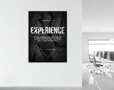 Experience Quote Canvas Print // Canvas Office Decor Entrepreneur Motivation // Oscar Wilde quotes // Motivational Wall Art // Philosophy