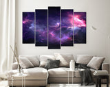 Space Canvas Print // Space Background with Nebula and Stars // Spherical Panorama