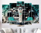 Mercedes W13 Hamilton 2022 Canvas Print // The W13 Mercedes-AMG Petronas F1 Team // Lewis Hamilton 44 // Formula 1 W13 E Performance