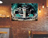 Mercedes W13 Hamilton 2022 Canvas Print // The W13 Mercedes-AMG Petronas F1 Team // Lewis Hamilton 44 // Formula 1 W13 E Performance