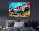 Lewis Hamilton F1 2022 Mercedes W13 Canvas Print // The W13 Mercedes-AMG Petronas F1 Team // Lewis Hamilton 44 / Formula 1 W13 E Performance