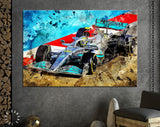 Lewis Hamilton F1 2022 Mercedes W13 Canvas Print // The W13 Mercedes-AMG Petronas F1 Team // Lewis Hamilton 44 / Formula 1 W13 E Performance