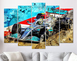 Lewis Hamilton F1 2022 Mercedes W13 Canvas Print // The W13 Mercedes-AMG Petronas F1 Team // Lewis Hamilton 44 / Formula 1 W13 E Performance