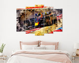 Max Verstappen F1 2022 Canvas Print // Max Verstappen of the Netherlands driving the Oracle Red Bull Racing RB18 // Max Verstappen Fan Gift