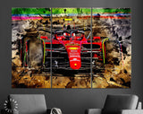 Carlos Sainz F1 2022 Canvas Print // Carlos Sainz Ferrari F1-75 during the Australian GP at Melbourne Grand Prix