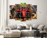 Carlos Sainz F1 2022 Canvas Print // Carlos Sainz Ferrari F1-75 during the Australian GP at Melbourne Grand Prix