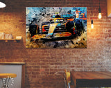 Lando Norris F1 2022 Canvas Print // Lando Norris, McLaren MCL36 // Lando Norris Fan Gift // Formula 1 / Lando Norris Wall Art F1 Grand Prix