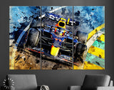 Sergio Perez F1 2022 Canvas Print // Sergio Perez of Mexico driving the (11) Oracle Red Bull Racing RB18 // F1 Grand Prix of Australia