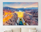 Hoover Dam Canvas Print // Hoover Dam USA // Colorado River Nevada Wall Art