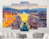 Hoover Dam Canvas Print // Hoover Dam USA // Colorado River Nevada Wall Art