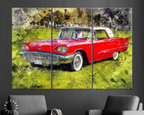 Ford Thunderbird Canvas Print // 1960 Ford Thunderbird Canvas Wall Decor // Classic Personal Luxury Car // Ford Thunderbird Wall Art