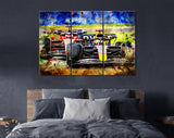 Max Verstappen and Charles Leclerc F1 2022 Canvas Print // Formula 1 Wall Art // Oracle Red Bull Racing Fan Gift // Formula One Fan Gift