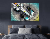 Lewis Hamilton F1 2022 Canvas Print // The W13 Mercedes-AMG Petronas F1 Team // Lewis Hamilton 44 // Formula 1 W13 E Performance