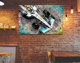 Lewis Hamilton F1 2022 Canvas Print // The W13 Mercedes-AMG Petronas F1 Team // Lewis Hamilton 44 // Formula 1 W13 E Performance