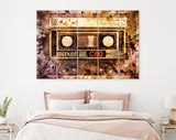 Maxell C60 Cassette Canvas Print // Old Audio Cassette Wall Art // Vintage Tape Canvas Wall Decor // Old School Audio Tape