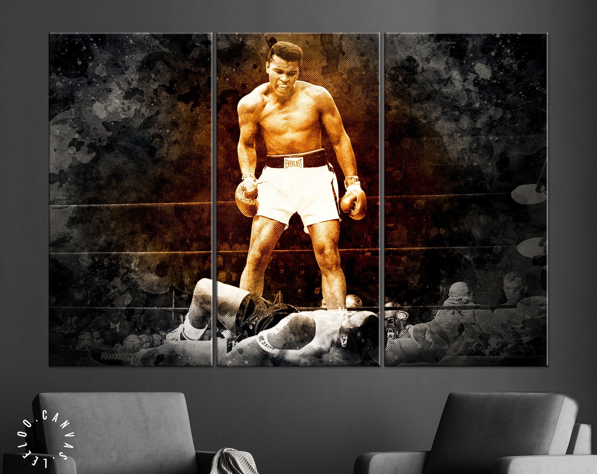 Muhammad Ali Color Small Muhammad Ali Vs Sonny Liston Color