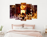 Muhammad Ali Sonny Liston Iconic Moment Canvas Print // Muhammad Ali vs Sonny Liston Gym Wall Decor // Muhammad Ali Knocked Out Sonny Liston