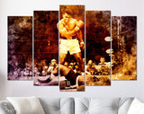 Muhammad Ali Sonny Liston Iconic Moment Canvas Print // Muhammad Ali vs Sonny Liston Gym Wall Decor // Muhammad Ali Knocked Out Sonny Liston