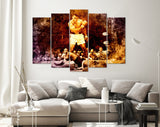 Muhammad Ali Sonny Liston Iconic Moment Canvas Print // Muhammad Ali vs Sonny Liston Gym Wall Decor // Muhammad Ali Knocked Out Sonny Liston