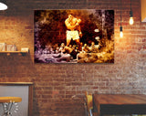 Muhammad Ali Sonny Liston Iconic Moment Canvas Print // Muhammad Ali vs Sonny Liston Gym Wall Decor // Muhammad Ali Knocked Out Sonny Liston