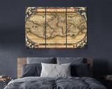 Antique Map Canvas Print // Antique Map by Ortelius, circa 1570 // Antique Map of the World Canvas Print// World Map Wall Art