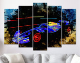 Red Bull Racing F1 2022 Canvas Print // Dutch driver Max Verstappen and Mexican driver Sergio Pérez // Red Bull Racing RB18 F1 car