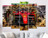 Carlos Sainz F1 2022 Canvas Print // Carlos Sainz Ferrari F1-75 during the Australian GP at Melbourne Grand Prix