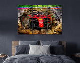 Carlos Sainz F1 2022 Canvas Print // Carlos Sainz Ferrari F1-75 during the Australian GP at Melbourne Grand Prix