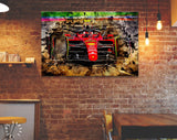 Carlos Sainz F1 2022 Canvas Print // Carlos Sainz Ferrari F1-75 during the Australian GP at Melbourne Grand Prix