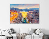 Hoover Dam Canvas Print // Hoover Dam USA // Colorado River Nevada Wall Art