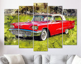 Ford Thunderbird Canvas Print // 1960 Ford Thunderbird Canvas Wall Decor // Classic Personal Luxury Car // Ford Thunderbird Wall Art