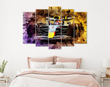 Max Verstappen Red Bull Racing F1 2022 Canvas Print // Dutch driver Max Verstappen // Red Bull Racing RB18 F1 car // Formula 1 Home Decor