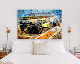 Lando Norris, McLaren MCL36 2022 Canvas Print // Lando Norris Formula 1 // Lando Norris Fan Gift // Formula 1 // Lando Norris Wall Art