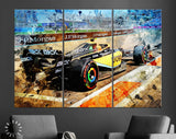 Lando Norris, McLaren MCL36 2022 Canvas Print // Lando Norris Formula 1 // Lando Norris Fan Gift // Formula 1 // Lando Norris Wall Art