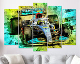 Lewis Hamilton 2022 Canvas Print // Lewis Hamilton driving the Mercedes W13 during 2022 Spanish F1 GP // Formula 1 Home Decor