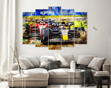 Max Verstappen and Charles Leclerc F1 2022 Canvas Print // Formula 1 Wall Art // Oracle Red Bull Racing Fan Gift // Formula One Fan Gift