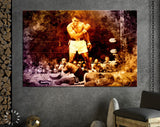 Muhammad Ali Sonny Liston Iconic Moment Canvas Print // Muhammad Ali vs Sonny Liston Gym Wall Decor // Muhammad Ali Knocked Out Sonny Liston