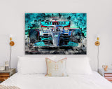 George Russell F1 2022 Mercedes-AMG Canvas Print // The W13 Mercedes-AMG Petronas F1 Team // George Russell // Formula 1 W13 E Performance